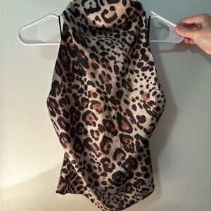 Zara Animal Print halter top